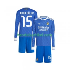 Real Madrid Arda Guler 15 Kinder 3rd Trikotsatz 2025/26 Langarm